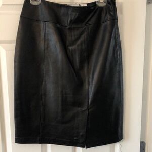 Jaclyn Smith Black Pencil Skirt Knee-Length with Slit